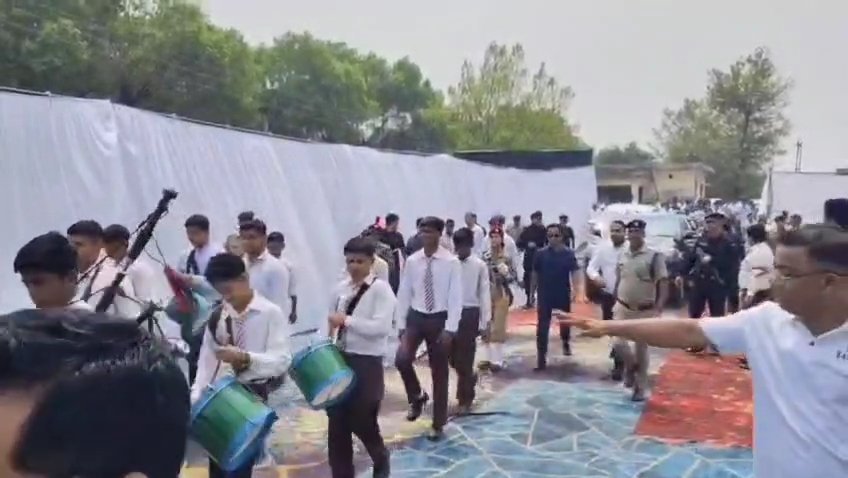 CM Dhami Attends Soldier Honor Ceremony, Performs Bhoomi Pujan for 213-ft Tiranga Flag in Khatima